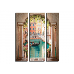 Модульная картина Улица в Венеции, арка