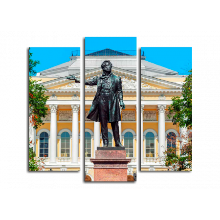 Модульная картина Памятник Пушкину