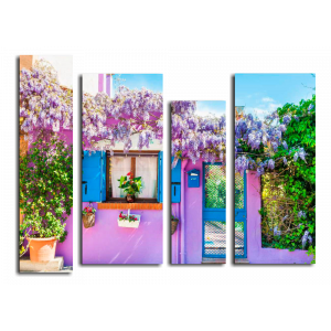 Модульная картина Красочные дома в Бурано
